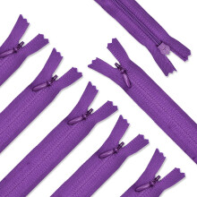 Renashed 45pcs 21.5 Inch Nylon Αόρατοι Φερμουάρ για Ράφτες και Δημιουργούς (Μωβ)
