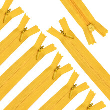 Renashed 45pcs 21.5 Inch Nylon Αόρατοι Φερμουάρ για Ράψη (Κίτρινοι)