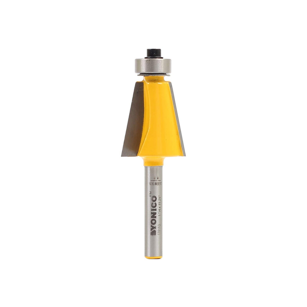 Yonico Router Bits Bevel Edge Forming 11.25 Degree 1/4-Inch Shank 13911Q 765573833195