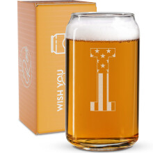 Monogramm-Bierglser fr Mnner (A-Z) 16 oz  Biergeschenke fr Mnner, Bruder, Sohn, Vater, Nachbar  einzigartige Geschenke fr ihn  personalisier