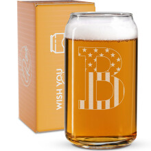 Monogramm-Bierglser fr Mnner (A-Z) 16 oz  Biergeschenke fr Mnner, Bruder, Sohn, Vater, Nachbar  einzigartige Geschenke fr ihn  personalisier