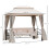 Outsunny Outsunny 3 Seater Swing Chair Hammock Gazebo Patio Bench Outdoor Beige 58