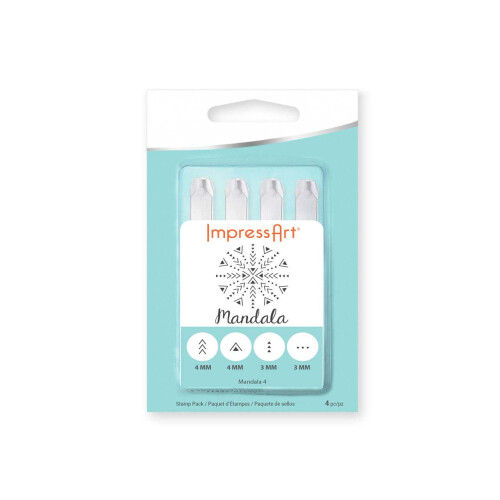 ImpressArt - Designstempel Mandala Pack Serie 4 4tlg 1