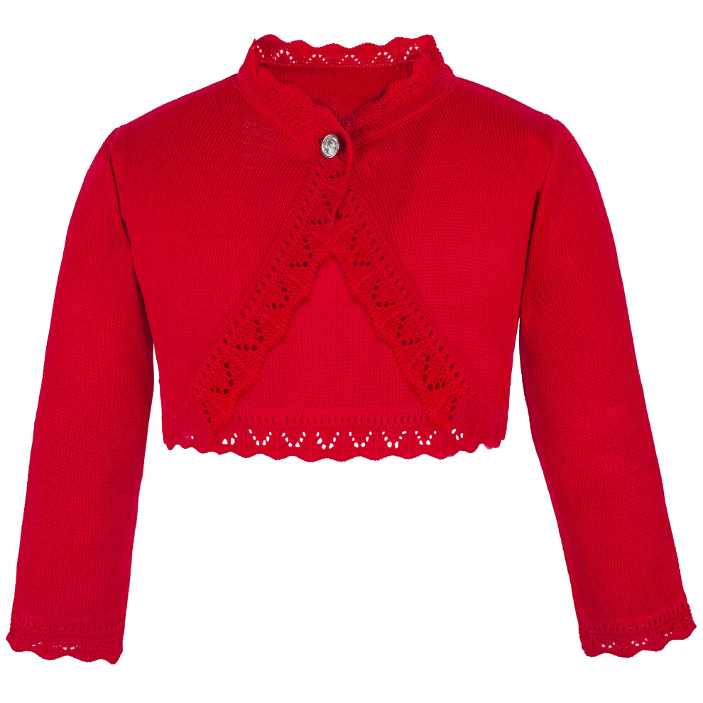 Cardigan bol   ro     manches longues en tricot avec fermeture     boutons pour b   b    fille Lilax