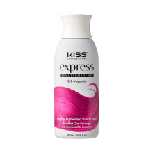 Półtrwała farba do włosów Kiss Express 100 ml (3,5 uncji amerykańskiej) (1 liczba magenta)