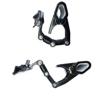 Justerbar kopi Holder Clip - Flexable Docments Holder - Handy Artist leverer Holder Canvas Clamp Pack med 2 (sort)