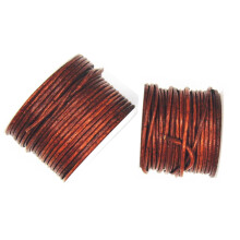 Glory Qin Estruerad brun frg mjuk runda kta smycklderslder rep (3 mm 20 meter)