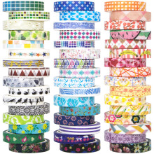 AAPOZZ 48 tekercses Washi szalagkszlet - 8 mm szles dekoratv maszkolszalag, sznes virgstlus dizjn barkcsolshoz, Scrapbooking ajndkcsomag