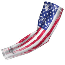 Bucwild Sports USA Flag Compressie Arm Sleeve - Jongens Meisjes Kinderen Jeugd