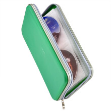 Wismart 72 Kapacitet Heavy Duty CD DVD Blu-ray Media Case Opbevaringsholder Organizer Wallet (gr?n)