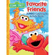 Bendon 41733 Sesame Street 64-sidor Jumbo mlarbok och aktivitetsbok