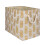DII Polyester Storage Bin  Gold Metallic Collection Collapsible with Handles  Medium  Pineapple 1