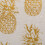 DII Polyester Storage Bin  Gold Metallic Collection Collapsible with Handles  Medium  Pineapple 3