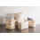 DII Polyester Storage Bin  Gold Metallic Collection Collapsible with Handles  Medium  Pineapple 5