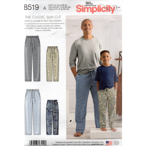 Simplicity Creative Patterns Sewing Pattern Sleepwear  A SLXSmallXLarge
