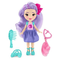 Fisher-Price Nickelodeon Sunny Day Pop-In-Stil, 6 Zoll groe bewegliche Haarspielpuppen mit 3 Pop-In-Zubehrteilen, 9 anpassbaren Pop-In-Spots und Ka