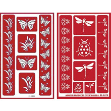 Over 'n' Over Reusable Self-Stick Etching Stencil for Glass (or Stampi