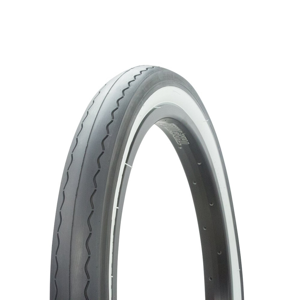 Opona Rowerowa Fenix ??Slick Tread 20 X 2,125 Do Felg Rowerowych S-2 (Czarna/Biala)-image