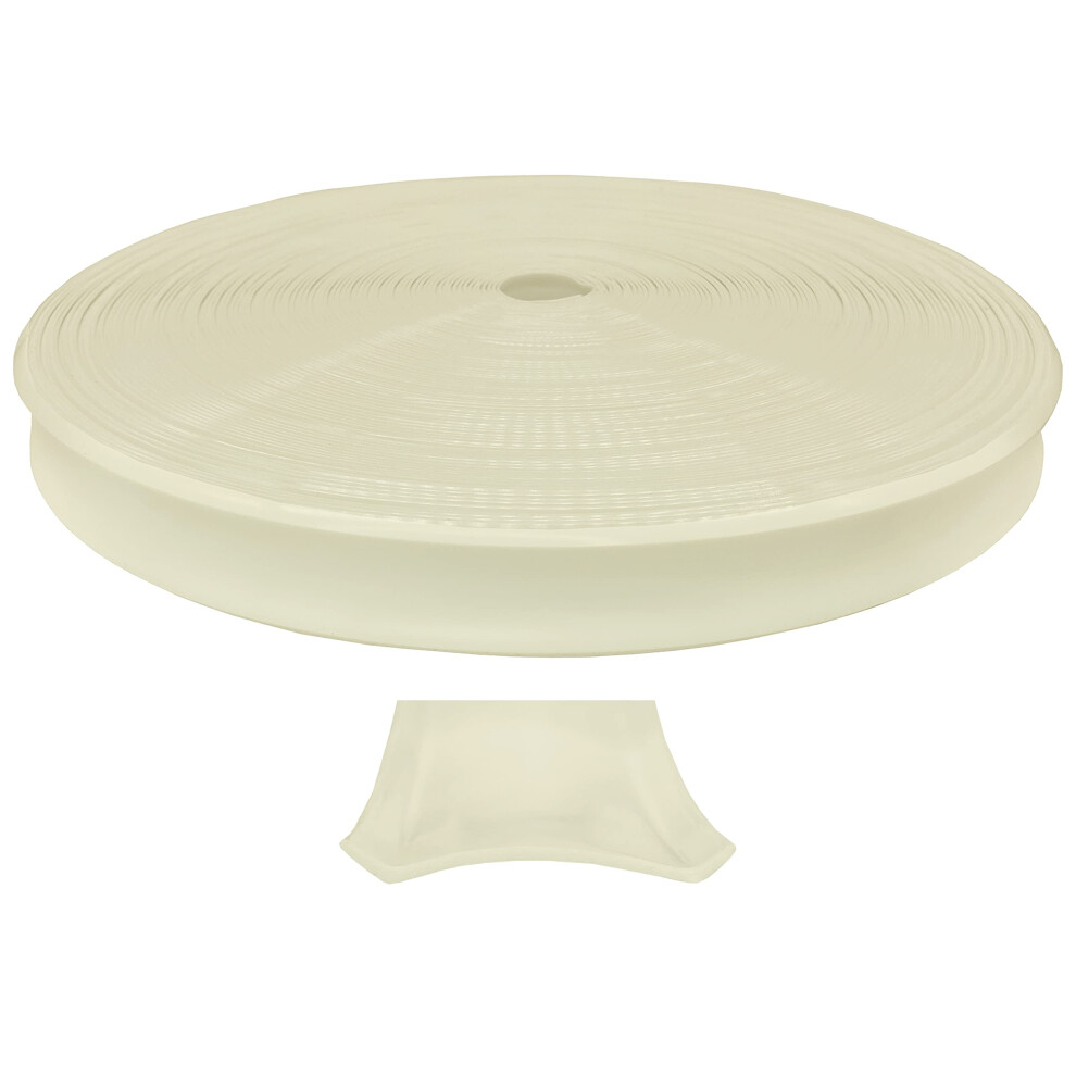Automotive Authority Colonial Vinyl 1 Insert Molding Trim Screw Cover Rv Camper Travel Trailer (Colonial (Tanish Beige), 35 Ft) White/Beige 701231035952