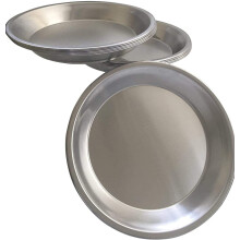 Pie Plate Aluminium Metal 9 tommer pande - S?t p? 10