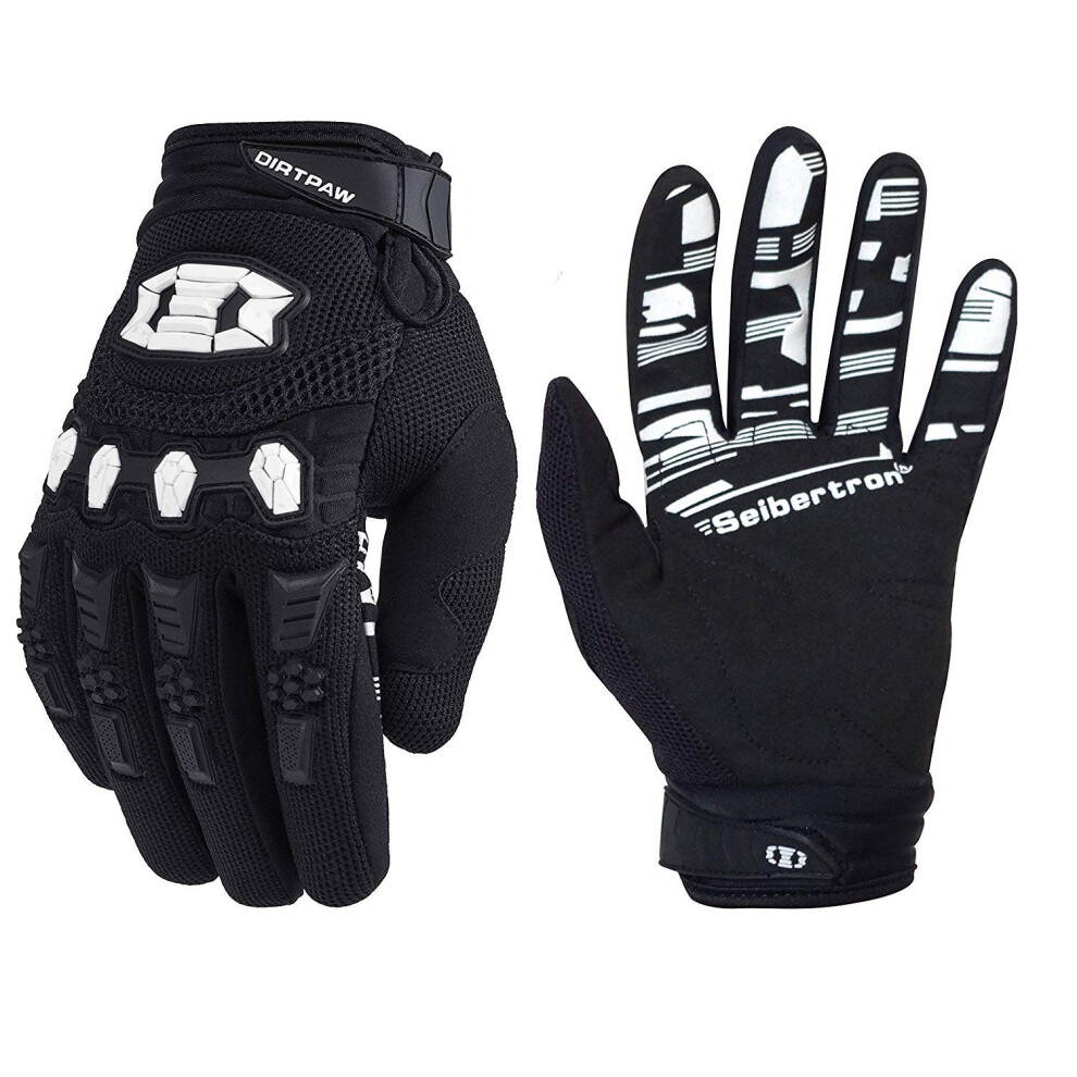 Seibertron Dirtpaw Unisex Mx Atv Mtb Racing Gloves - Full Finger Touch 602201108822