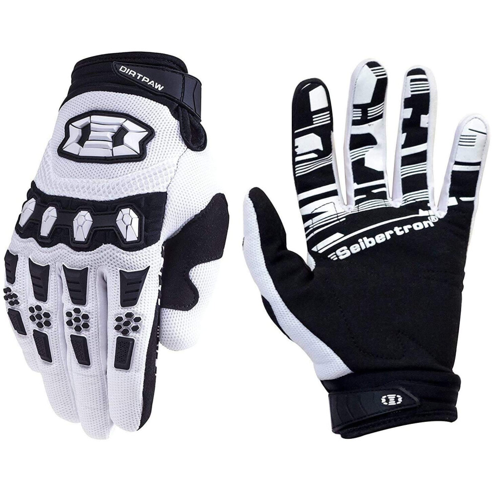 Seibertron Dirtpaw Unisex Mx Atv Mtb Racing Gloves - Full Finger Touch 602201108372