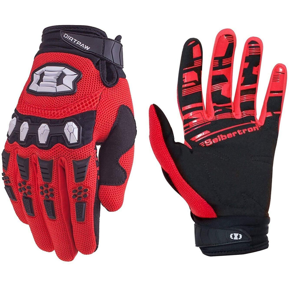 Seibertron Dirtpaw Unisex Mx Atv Mtb Racing Gloves - Full Finger Touch 602201108907