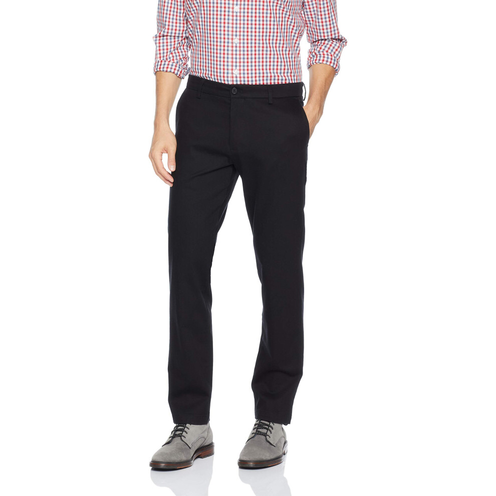 Pantalon stretch en coton stretch Slim Fit Signature Khaki Lux pour homme DOcKERS Noir