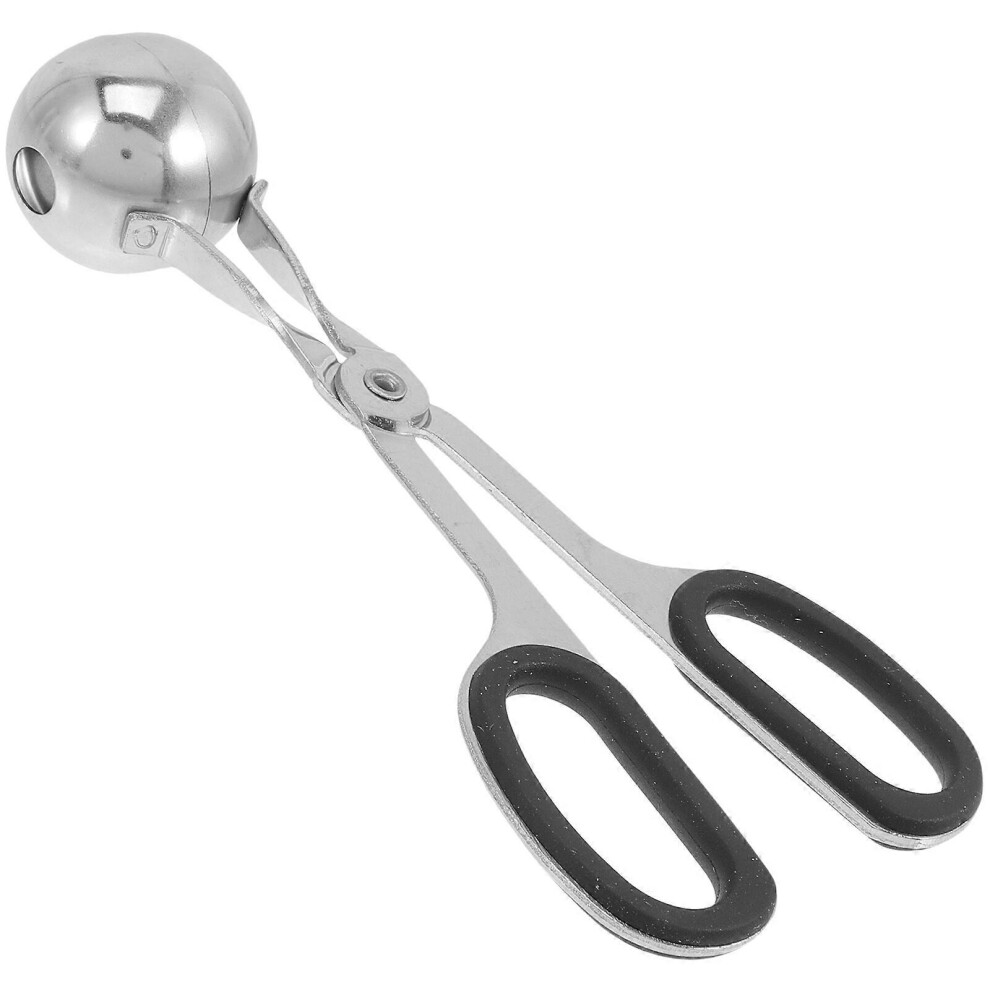 Kricely (As Show, One Size) Stainless Steel Meatball Clip Fish Ball Maker Rice Ball Clip Kitchen Cooking Tool