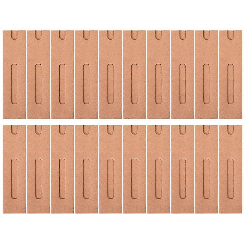 Kricely (As Show, One Size) 30Pcs Kraft Paper Pen Sleeves Single Pen Paper Tube Gift Pen Protective Holder