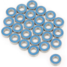 (As show, One size) Ball Bearings - 25pcs/set MR115-2RS Blue Metal Rubber Sealed Ball Bearings 5*11*4mm