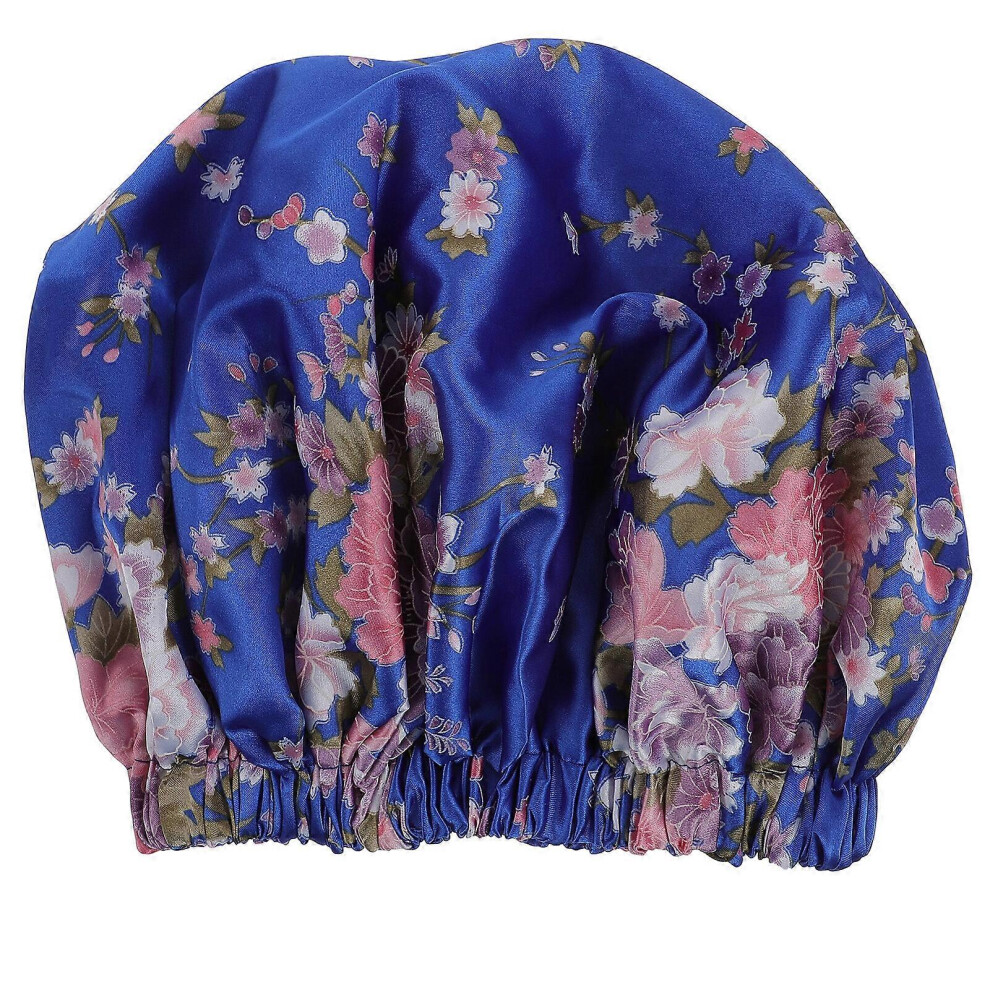 Kricely (As Show, One Size) Nightcap Women Sleeping Hat Large Printing Hat Women Home Sleeping Hat
