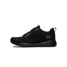 Skechers dames Bobs Squad - Tough Talk Sneakers Zwart/Zwart 9 US