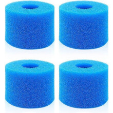 (As show, One size) 4PCS Hot Tub Filter Cartridge for Intex Pure Spa Reusable Washable Swimming Pool Filter Foam S1 Type