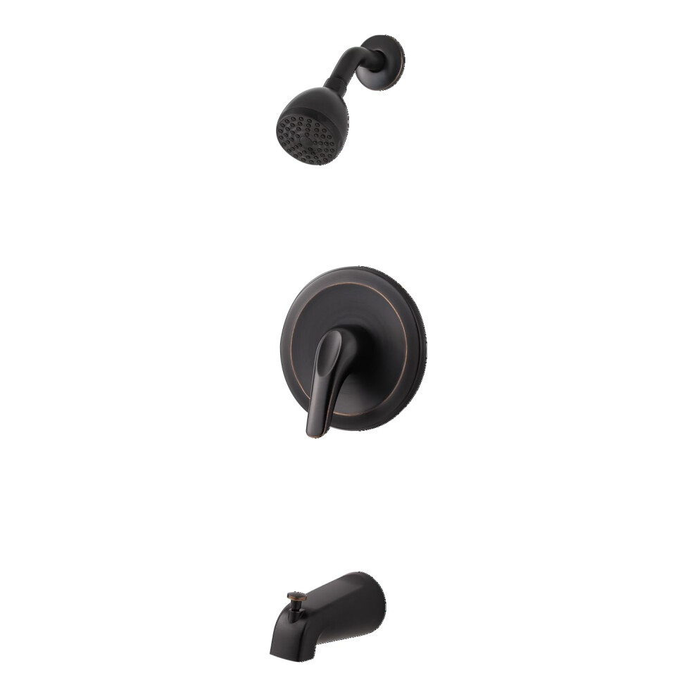 Pfister Lg89030y Pfirst Series 1-Handle Tub & Shower Trim In Tuscan Bronze 038877631126