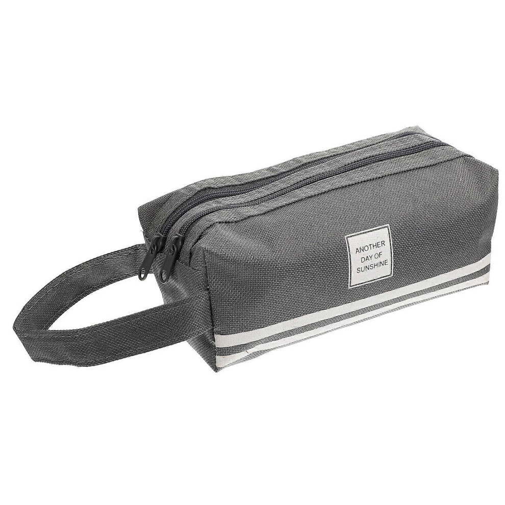 Kricely (As Show, One Size) Large Capacity Pencil Case Zipper Pencil Pouch Portable Pencil Bag Portable Pen Case