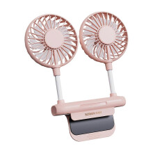(As show, One size) 3 Speeds 360 Rotatable Office Desk Fan USB Powered Cooling Fan with Sturdy Adjustable Clamp