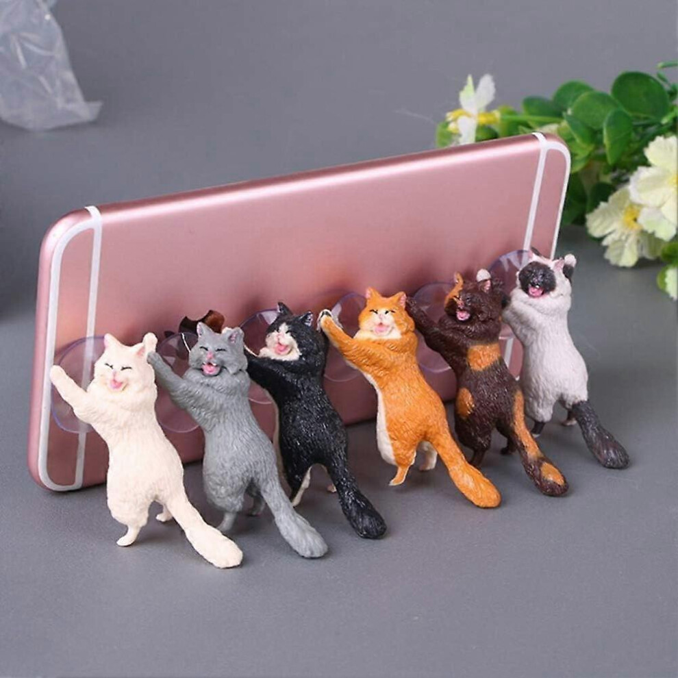 (As Show, One Size) 6 Pack Different Cats Smartphone Sucker Holder ,Stand Sucker Tablets Desk Sucker 5091524065632