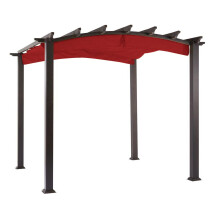 Canopy de substitui      o dos ventos do jardim para a p   rgola arqueada da ba   a de Hampton - Riplock 350 - Cinnabar