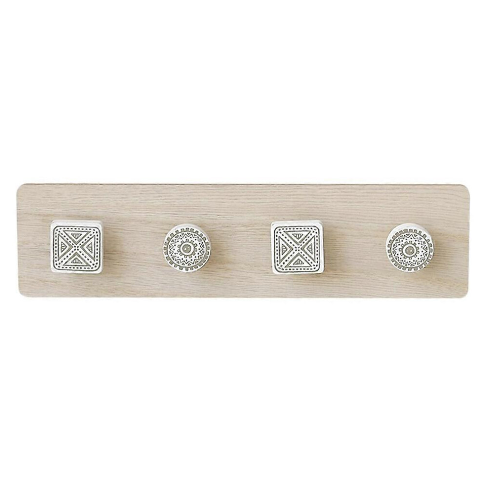 Kricely (As Show, One Size) Modern Coat Hooks Rack Wooden Entryway Coat Hooks Stand Bathroom Kitchen Towel Rack