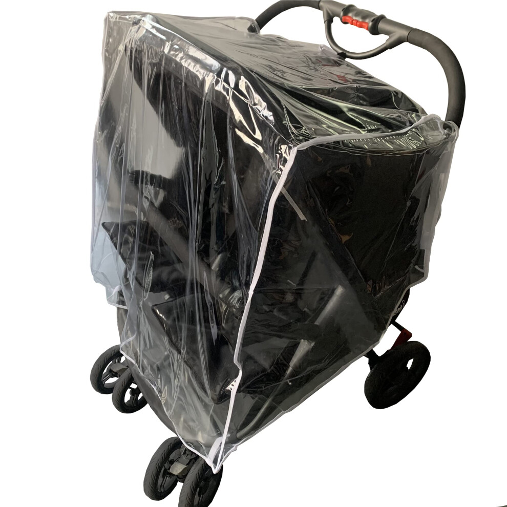 Universal Waterproof Twins Baby Pushchair Rain Cover Side By Side Double Pushchair Dust Proof Cover Baby Carriage Pram Accessories Stroller Ezkindheit