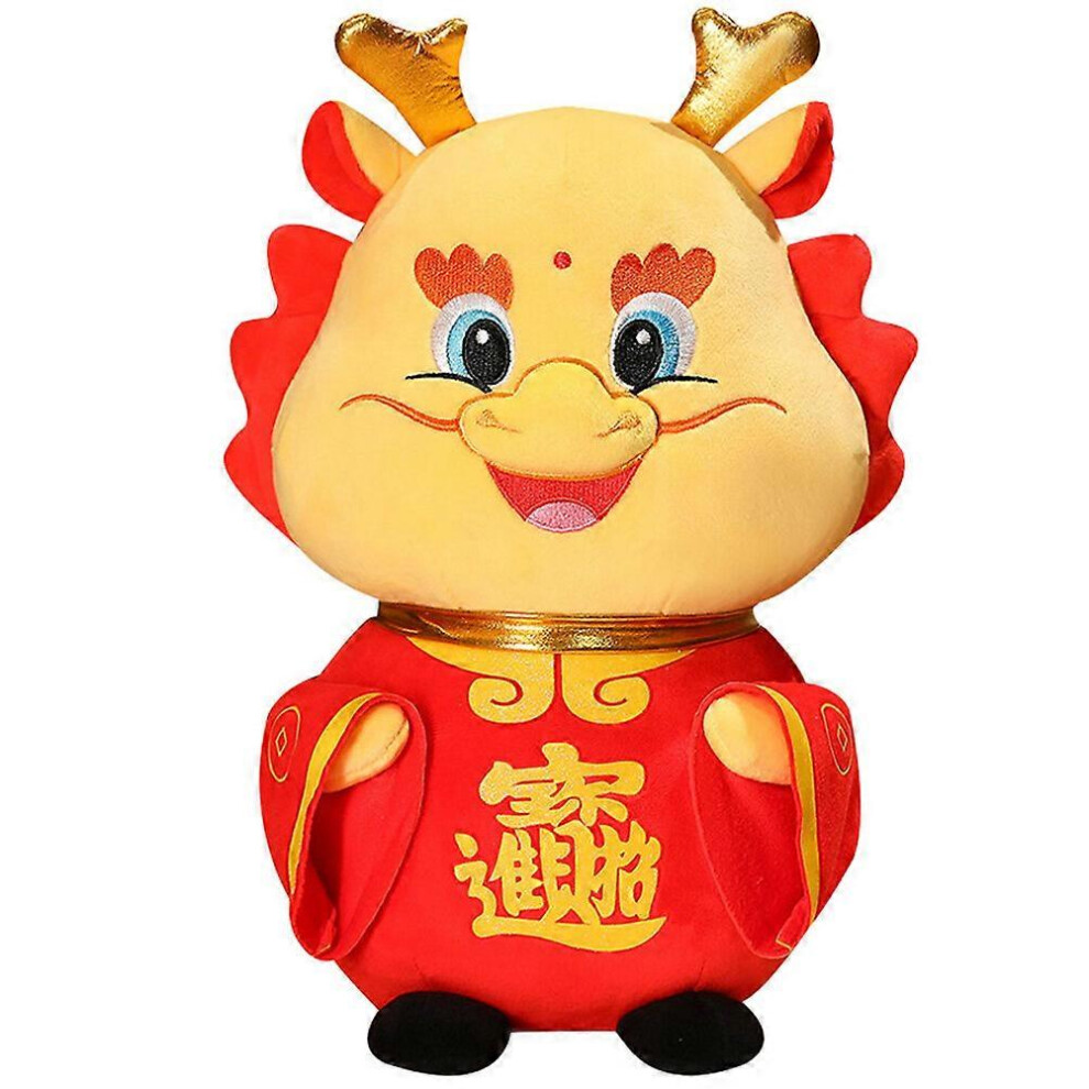 Kricely (As Show, One Size) Adorable Stuffed Dragon Chinese New Year Dragon Stuffed Doll Stuffed Dragon Doll