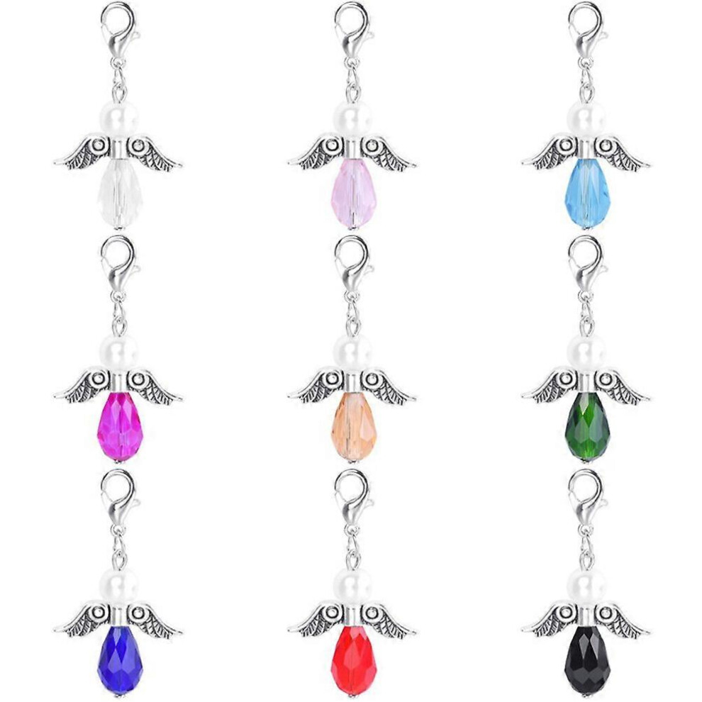 Kricely (As Show, One Size) 9 Pcs Angel Charms Jewelry Making Metal Charms Wing Bead Pendant Charm For Diy Crafts