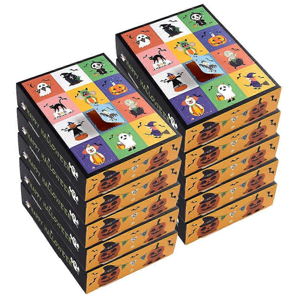 Kricely (As Show, One Size) 15Pcs Party Game Ticket Box Empty Ticket Box Compartment Box Paper Hole Raffle Box