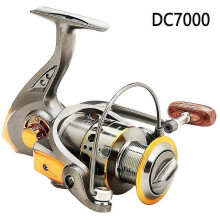 (As show, One size) Gray Full Metal Wire Cup Fishing Reel Spinning Wheel Fishing Gear Dc7000 S7