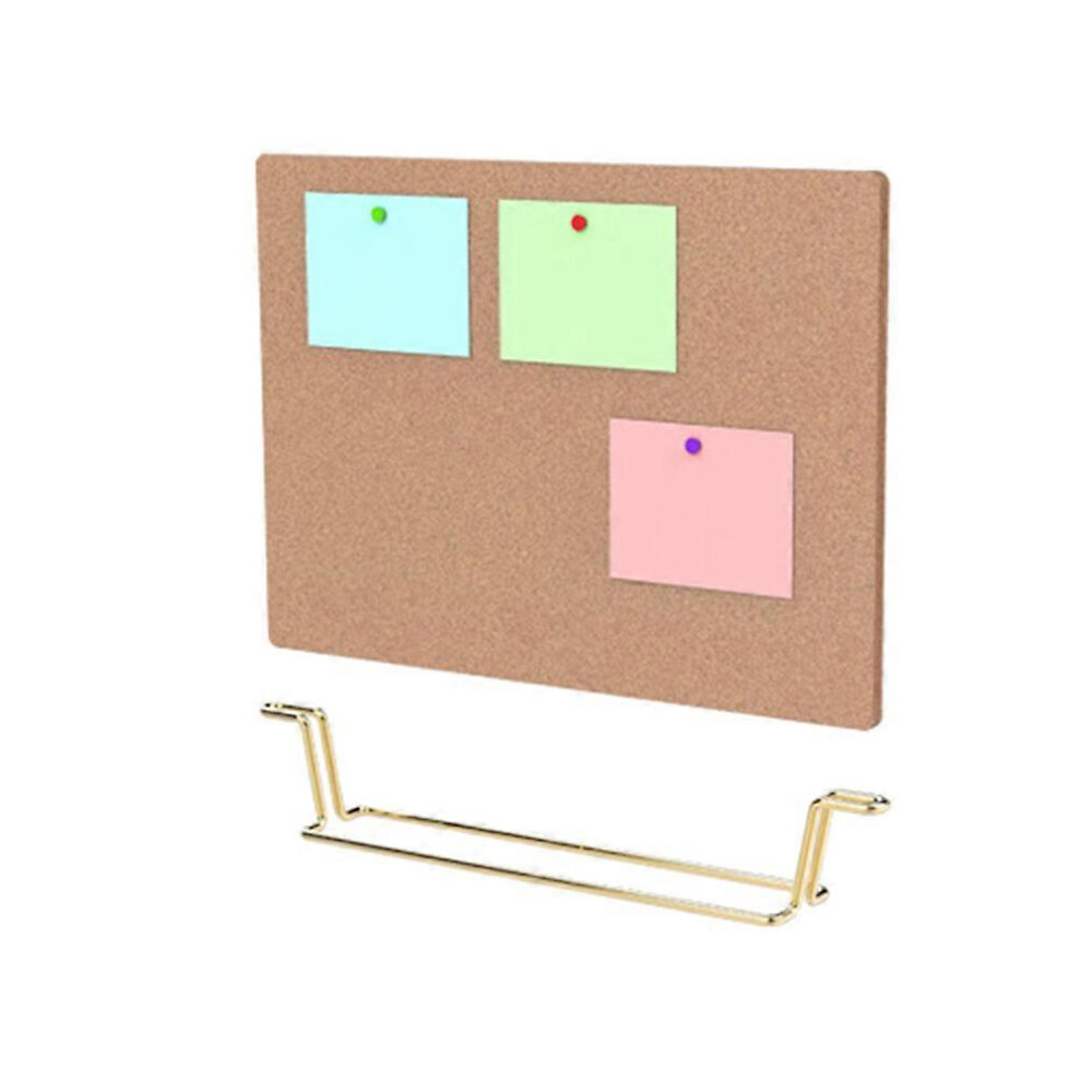 Kricely (As Show, One Size) Cork Board Bulletin Board Message Boards Wooden Pin Memo Board Notice Board For Home Office (Rose Base) Gold