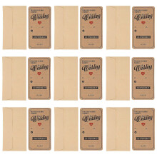 (As show, One size) 50 Pcs 1 Set Fashionable Greeting Cards Paper Blessing Cards Novel Envelopes