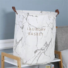 (As show, One size) Canvas Waterproof Laundry Organizer Basket Large Capacity Laundry Hamper Dirty Clothes Storage Basket Toy Home Storage Bin (Color : E, Size : 40x50m)