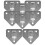 (As Shown, One size) 8 Pcs Wall Mount Fire Extinguisher Hook Heavy Duty Fire Extinguisher Bracket Holder 3