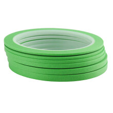 JINBING 6Rolls Washi-peiteteippi DIY Nail Arts -piirustuskuvioiden tekemiseen 2mm 2,5mm 3mm 4mm 5mm 6mm x 25m (vihre)